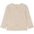 Mikk-Line Merino Wool LS Top Wool Melange Offwhite